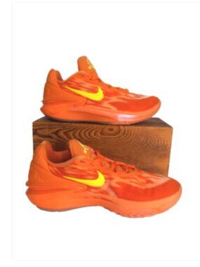 Nike Air Zoom Women’s Basketball Sneakers Orange Volt Athletic Shoes Size 8